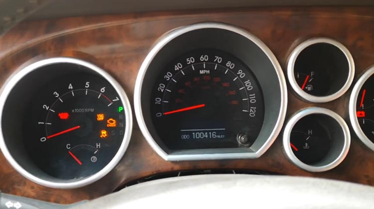 Check Engine Light is a Symptoms of a Faulty Fuel Pump